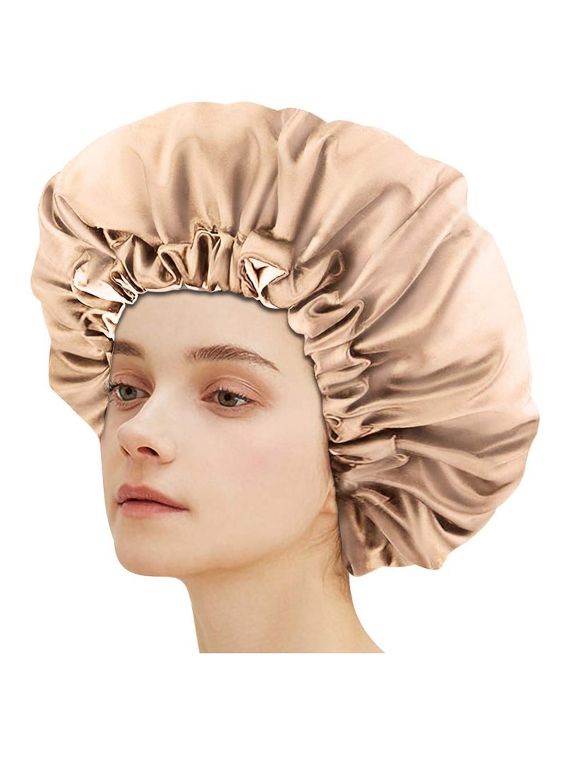 Satin Hair Cap Women's Silk Sleep Cap for Natural Hair - Image 3