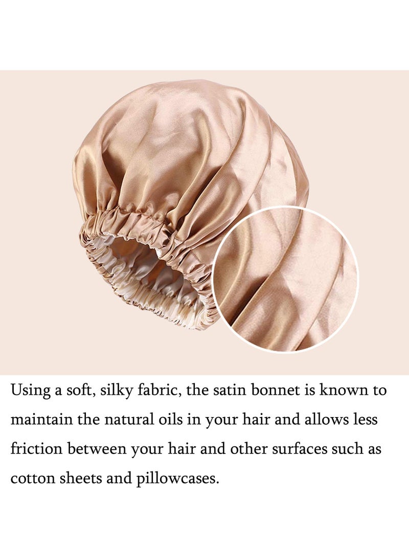 Satin Hair Cap Women's Silk Sleep Cap for Natural Hair - Image 4