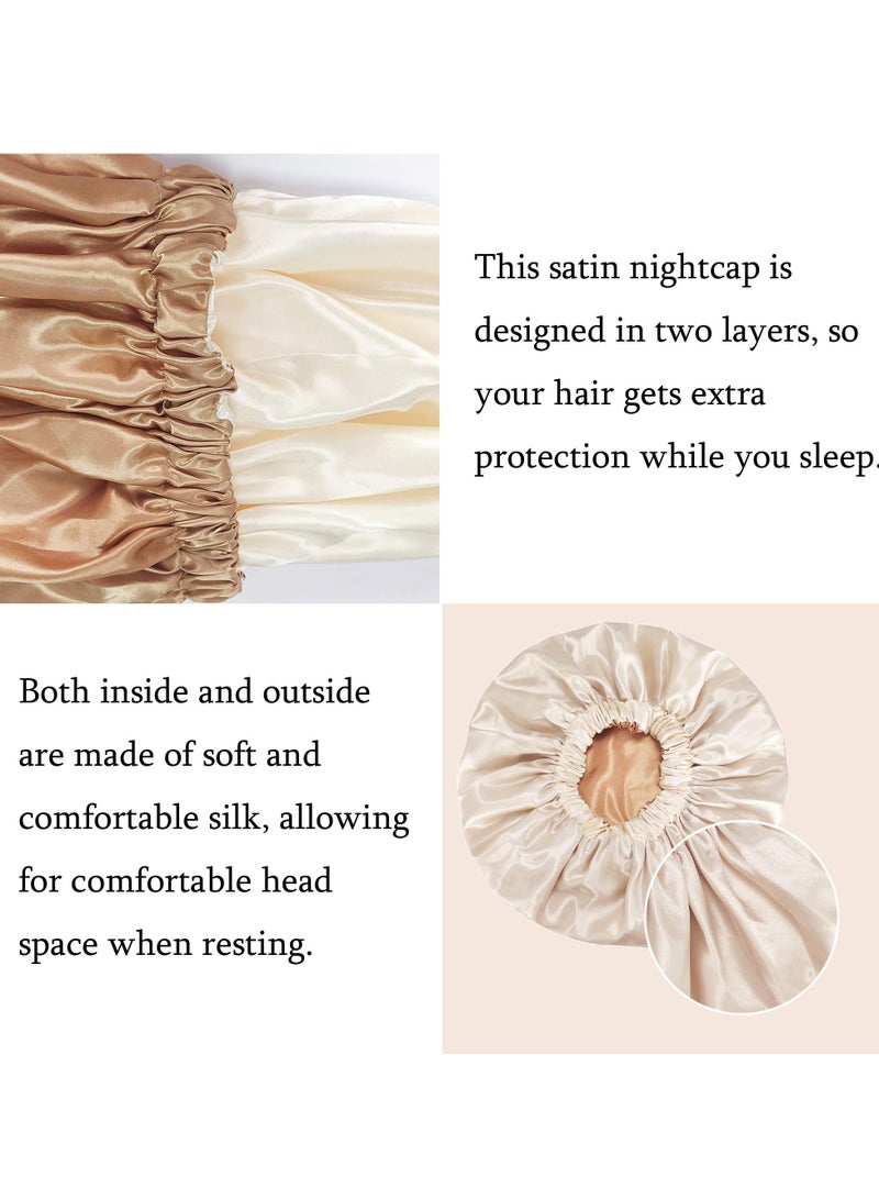 Satin Hair Cap Women's Silk Sleep Cap for Natural Hair - Image 5