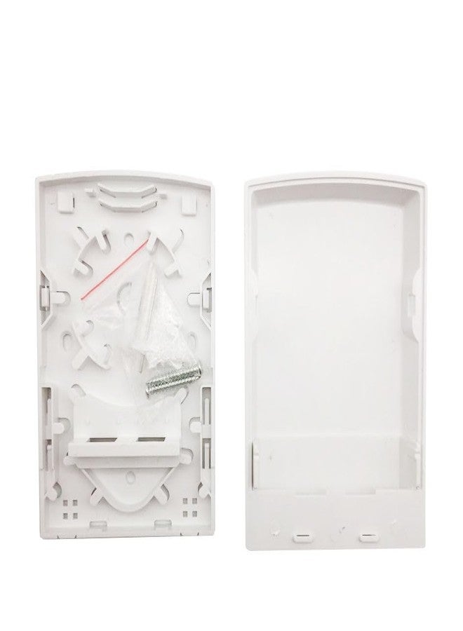 Hanutech FTTH Mini Fiber Junction Box Fiber | Termination Box FTTH 2 Core Fiber Face Plate Indoor Fiber Cable Joint Box, White (1 Pcs) - Image 2
