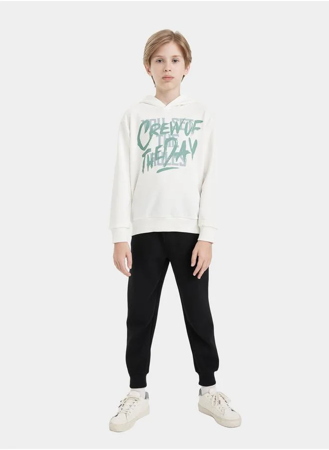 ديفاكتو Relaxed Fit Cargo Joggers with Drawstring by Styli