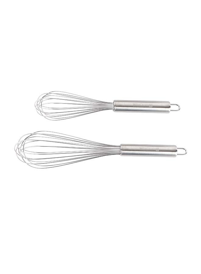 Royalford Stainless Steel Whisk RF12315 Set of 2, 10" & 12", With A Comfortable Handle And Ergonomic Grip Manual Whisk, Used For Eggs, Sauces Premium-Quality Whisk For Kitchen Use Multicolor - Image 3