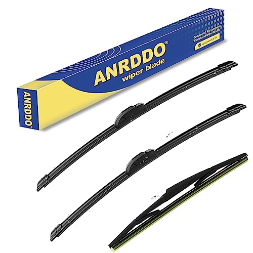 ANRDDO 3 wipers Replacement For 2010 2011 2012 2013 2014 2015 Lexus RX350 RX450h Windshield Wiper Blades Original Equipment Replacement 262216 Set of 3 UJ HOOK - Image 1