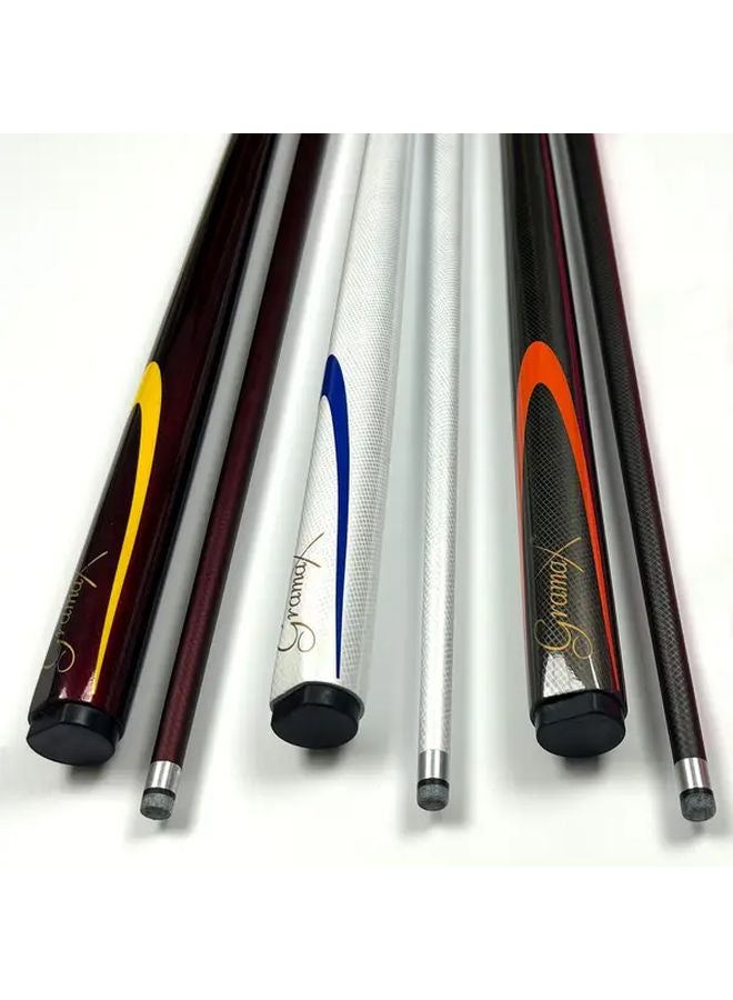 عصا البلياردو القابلة للفصل من ألياف الكربون الأسود 2 في 1 مع طرف جلدي لبطولة البار المنزلي - Image 5