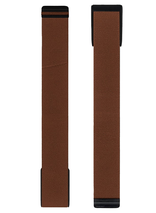 CATANES Nylon Sport Band for Whoop 4.0 Breathable Adjustable Wristband, Water Resistant Replacement Strap, Soft, Comfort, Durability, Easy to Use - Dark Brown - Image 2