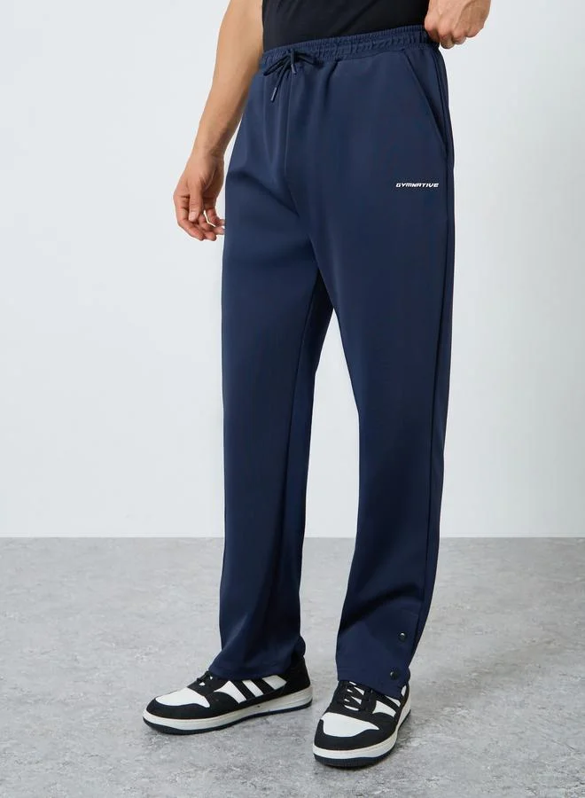 ستايلي اكتيف بنطال سكوبا بحواف مفتوحة وقصة مريحة للرجال