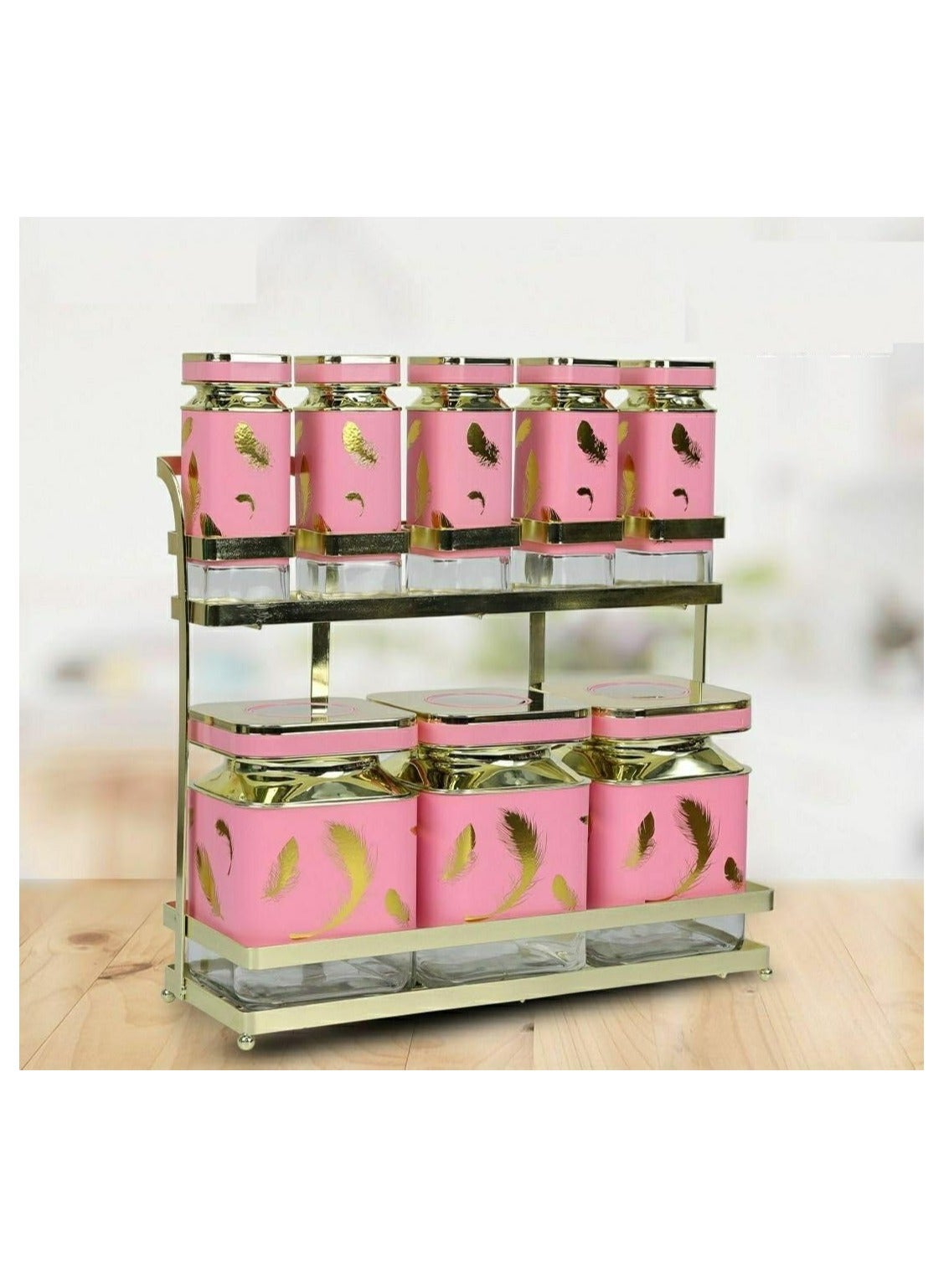 9-Piece Spices Set Oxford Pink OX-J122
