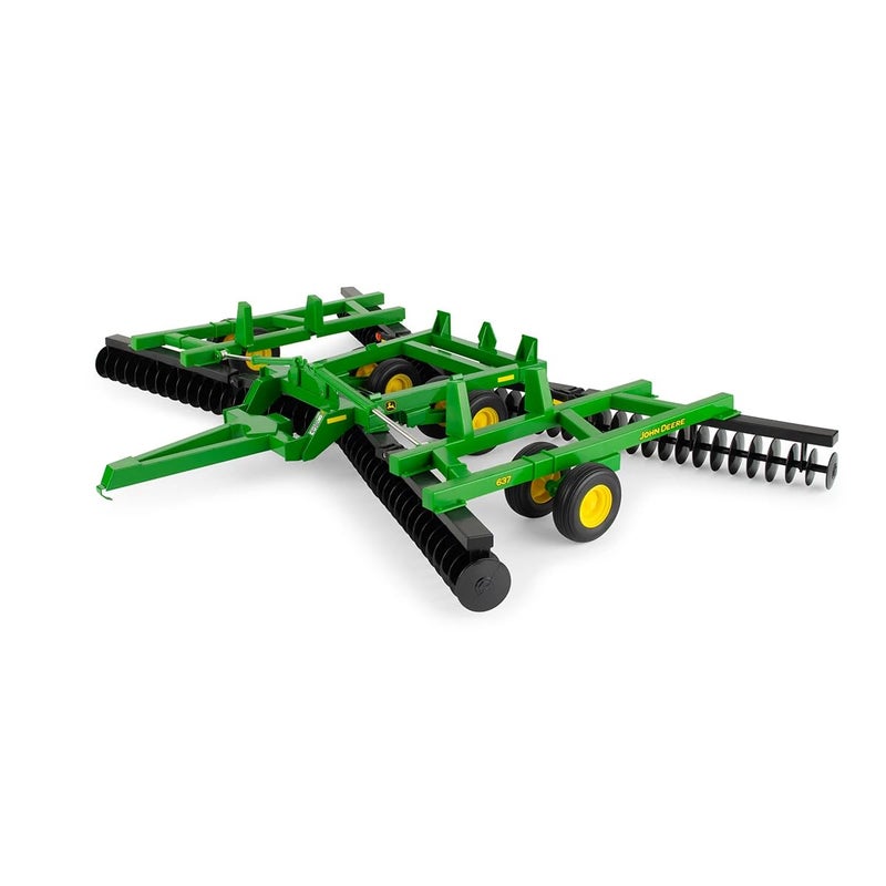 TOMY John Deere 116 Scale 637 Flex Fold Disk DieCast Metal Farm Implement Folding Wings Compatible with 116 Tractors LP86769 - Image 3