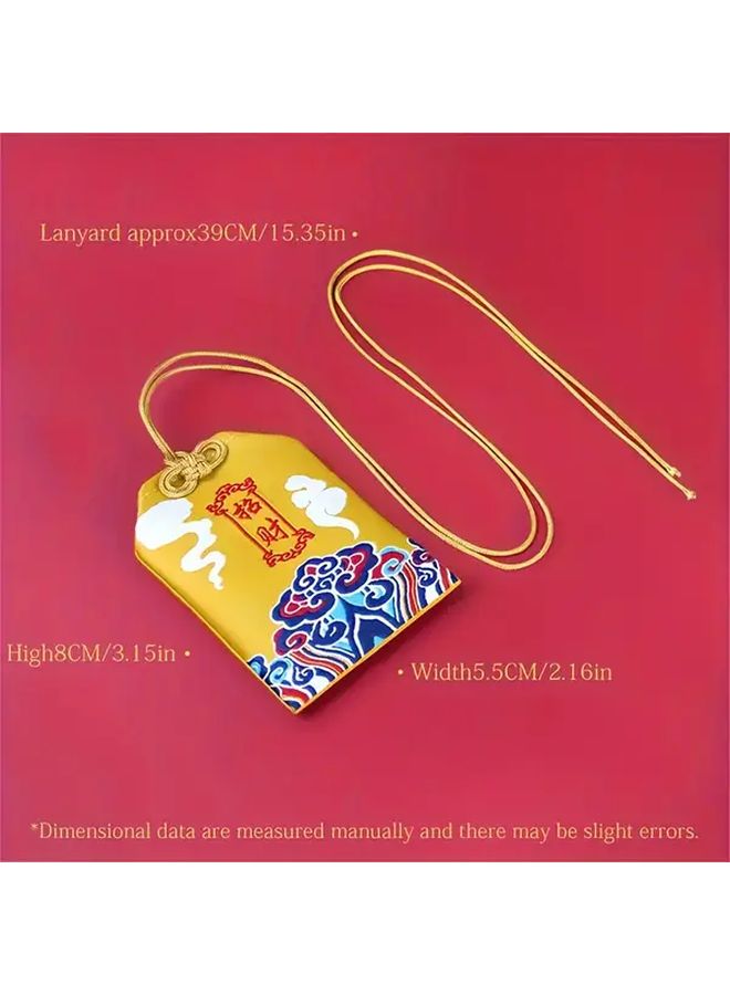 2pcs Green Chinese Embroidered Blessing Sachets Empty Fragrance Amulet Pouches - Image 4