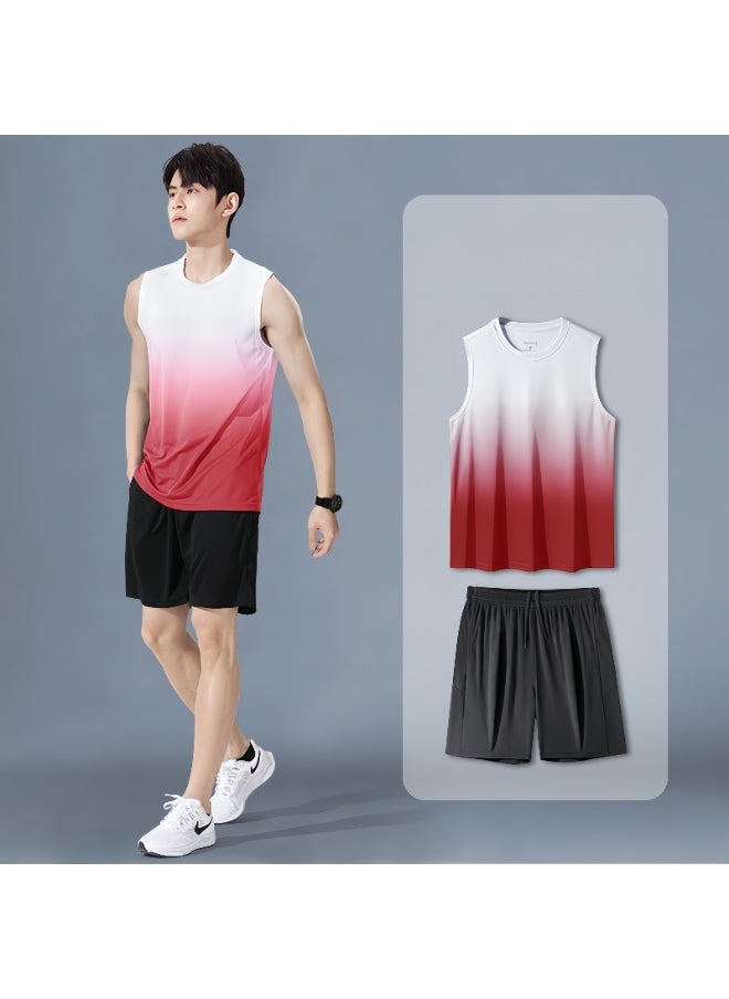 KUYING Fitness Ice Silk Speed Drying Sportswear Set  - Image 1