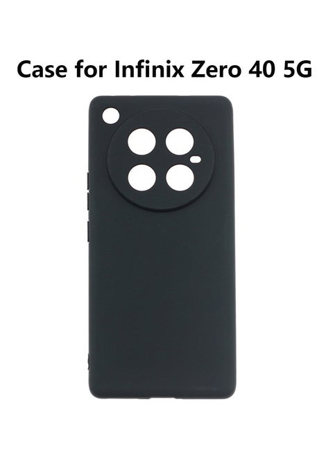TPU Shockproof Protective Case Cover for Infinix Zero 40 5G Black