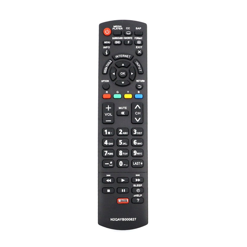 ZdalaMit N2QAYB000827 Replacement Remote Control fit for Panasonic TV TC-50PS64 TC-65PS64 TC-P42S60 TC-P50S60 TC-P55S60 TC-P60S60 TC-P65S60 TC50PS64 TC65PS64 TCP42S60 TCP50S60 TCP55S60 TCP60S60 - Image 1