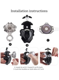 XICEN Gyro Toy Set 12 Spinning Tops 1x Launcher LR Left Right Spin DB Layer System and 1 Two-Way Transmitter Metal Fusion Attack Top Battling Game with Portable Box Gift for Ages 6+  - Image 5