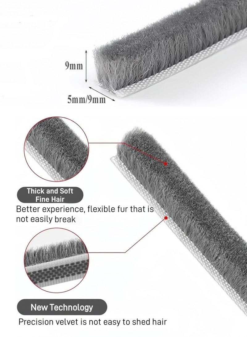 وانغبانغزي عبوة من 2 شريط مانع للتسرب ذاتي اللصق للنوافذ والأبواب والخزائن والخزائن والمنزل، شريط عازل حراري بطول 5 أمتار للإطار، عازل للصوت، مقاوم للرياح، مقاوم للغبار - Image 2