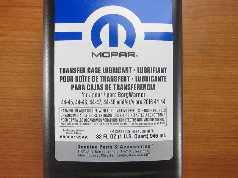 Mopar Two Quarts Of Transfer Case Lubricant For BorgWarner Units New Mopar OEM - Image 2