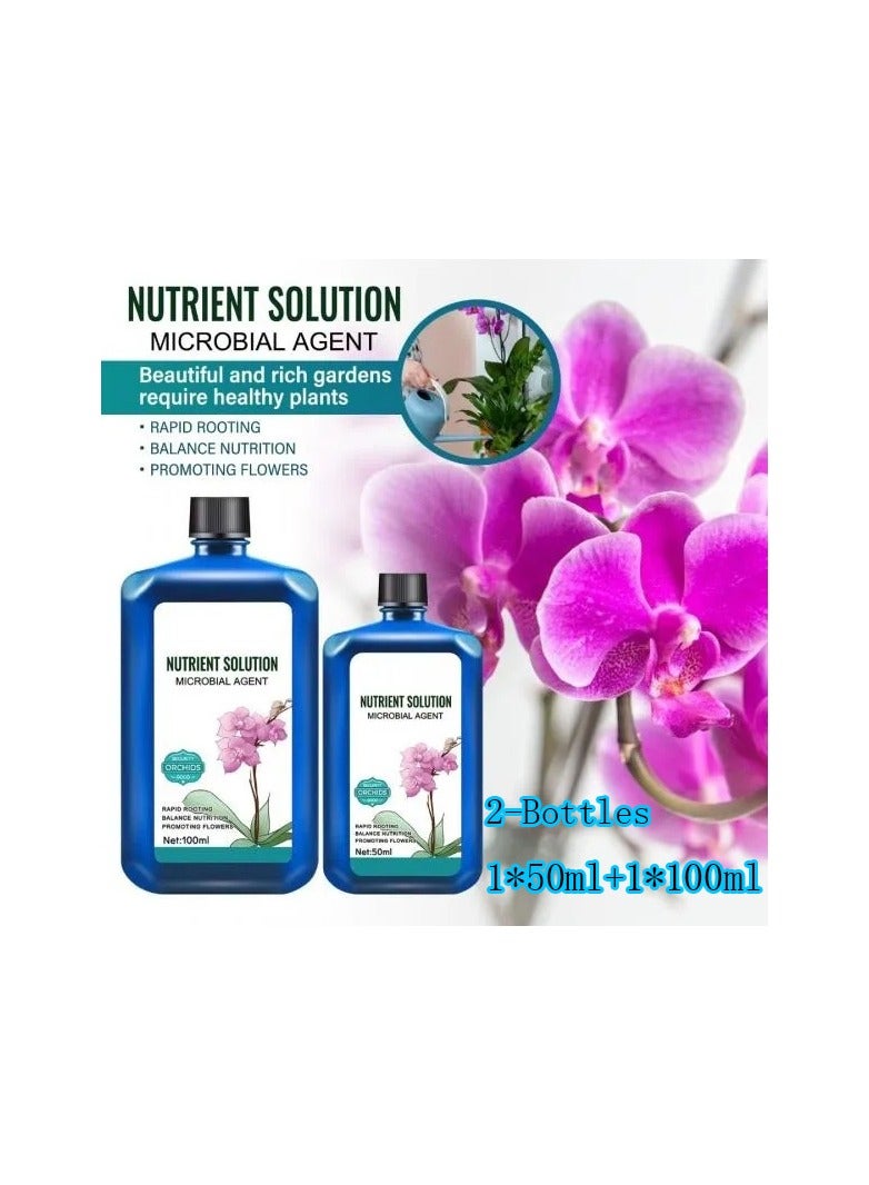 Generic 2-Bottles 50ml+100ml Orchids Plant Concentrated Nutrient Solution,Fast Rooting Plant Growth Enhancer  - Image 1