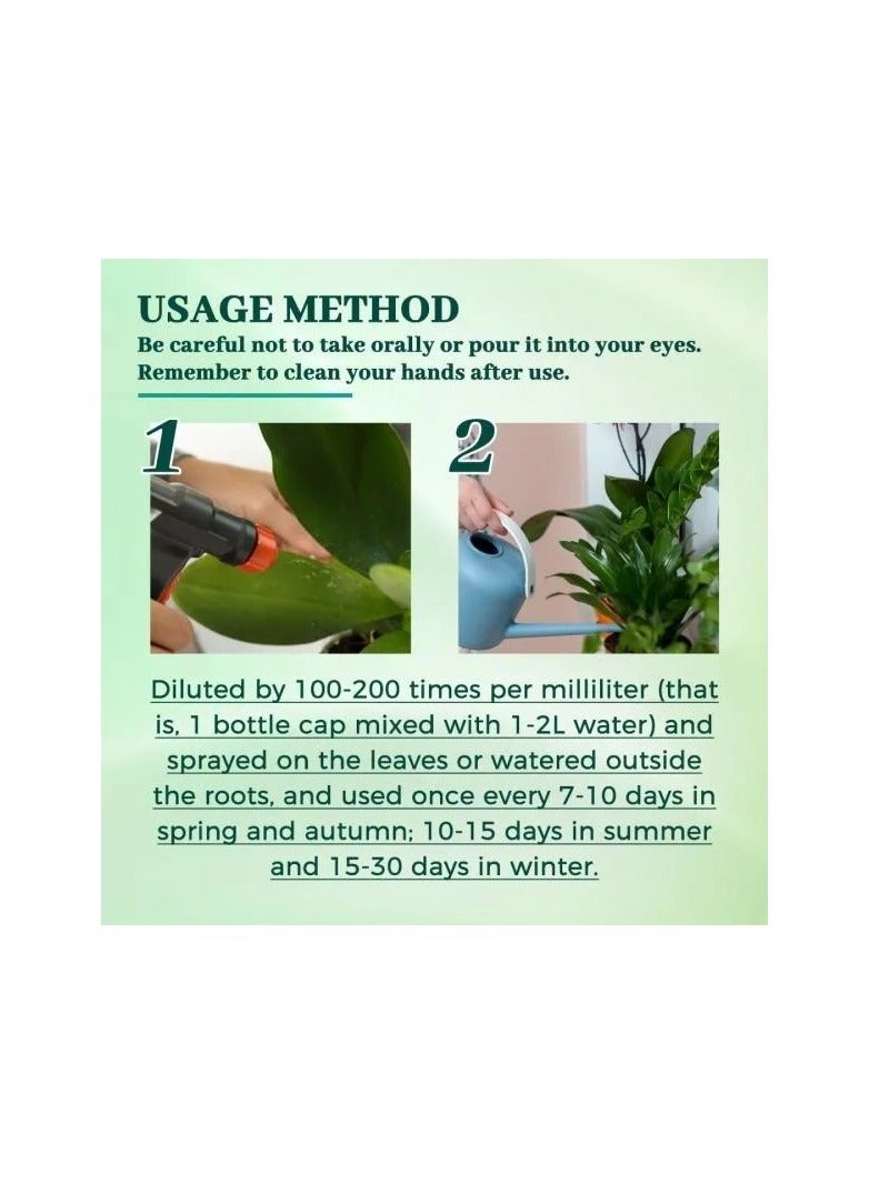 Generic 2-Bottles 50ml+100ml Orchids Plant Concentrated Nutrient Solution,Fast Rooting Plant Growth Enhancer  - Image 5