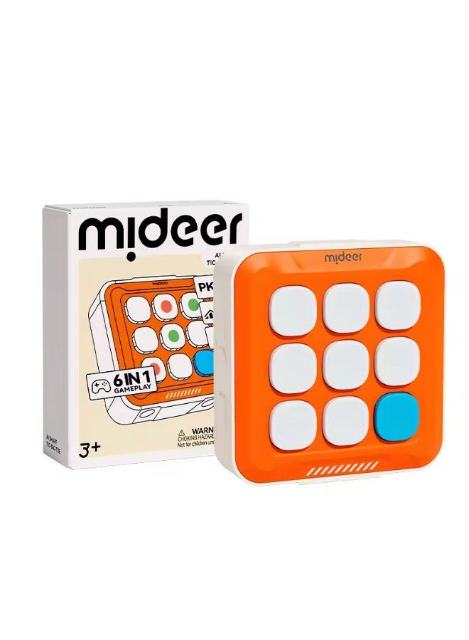 MiDeer AI Smart Tic Tac Toe Game Console for Kids – Interactive Electronic Brain Game with 6 Game Modes, Memory & Strategy Learning Toy, Portable STEM Educational Game for Children Age 3+ - Image 1