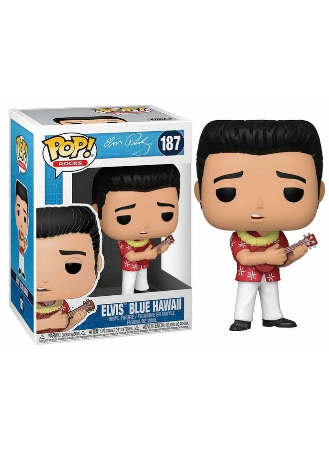 Funko Pop Rocks: Elvis Blue Hawaii Pop! Vinyl Figure (Bundled With Compatible Pop Box Protector Case) Multicolored 3.75 Inches - Image 3