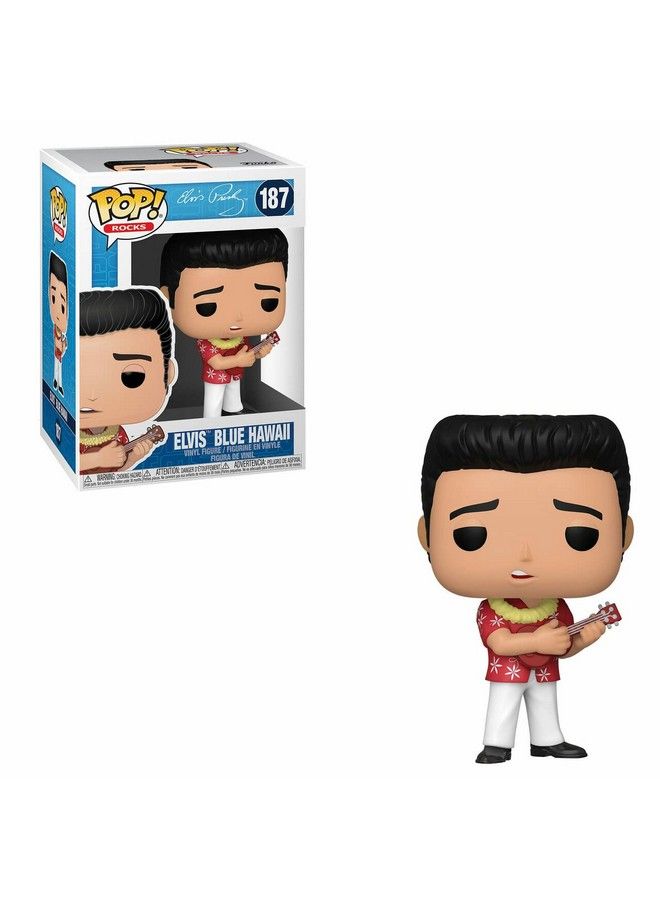 Funko Pop Rocks: Elvis Blue Hawaii Pop! Vinyl Figure (Bundled With Compatible Pop Box Protector Case) Multicolored 3.75 Inches - Image 4