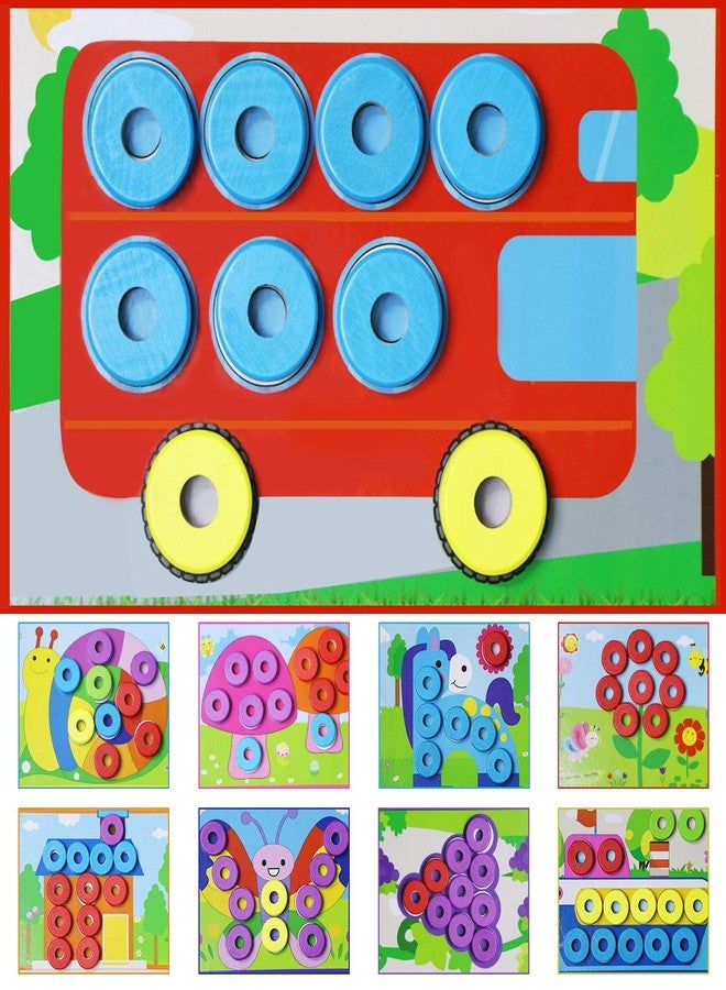 Lydaz Toddler Montessori Math Toys, Wooden Math Manipulatives with Counting Number Blocks, Preschool Kindergarten Learning Activities, Educational Math Toy for Kids 2-5, Sorting Stacking Puzzle Toy - Image 4