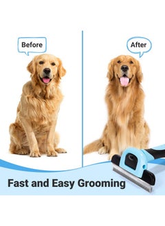 MIU COLOR Pet Grooming Brush, Deshedding Tool For Dogs & Cats, Effectively Reduces Shedding By Up To 95% For Short Medium And Long Pet Hair  - Image 4