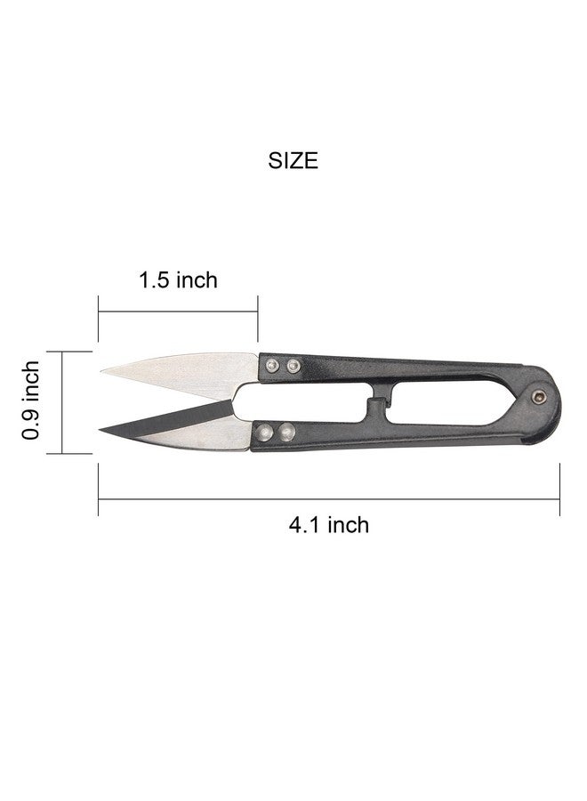 Ryalan Sewing Scissors Yarn Thread Cutter 4.1Inch Mini Small Snips Trimming Nipper Made Of Highcarbon Steel Thread Diy Supplies For Stitch Embroidery Knitting Crafts (1 Black) - Image 2