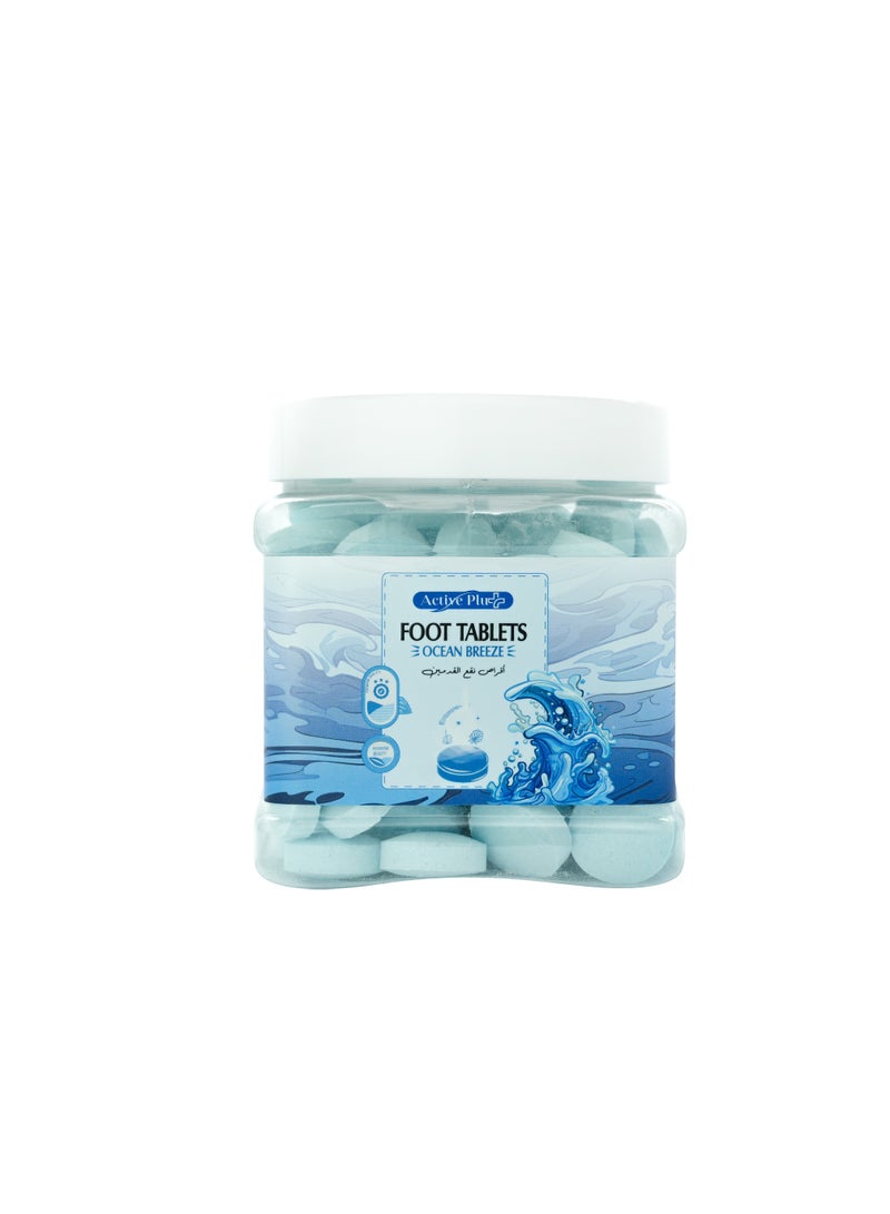 ACTIVE PLU+ Ocean Breeze Scent Foot Tablets 105pcs | Pedicure Tablets - Foot Soaks