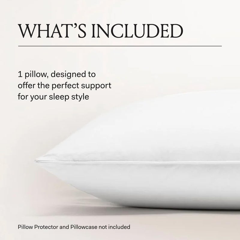 BOLL & BRANCH Down Alternative Pillow - Medium, Standard - Cooling Shell - Hypoallergenic Primaloft Luxury Down Alternative Fill - Superior Support - Image 5