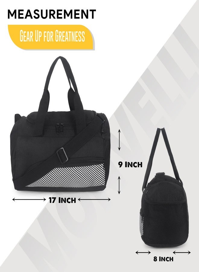 Monvelli Gym Duffel Bag for Men & Women | Sports Travel Bag with Shoulder Strap & Shoe Compartment | Multipurpose Duffel for Fitness, Outdoor, Weekend & Travel Use - Image 5