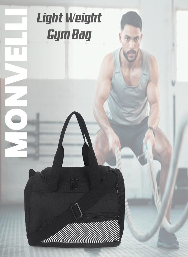 Monvelli Gym Duffel Bag for Men & Women | Sports Travel Bag with Shoulder Strap & Shoe Compartment | Multipurpose Duffel for Fitness, Outdoor, Weekend & Travel Use - Image 4