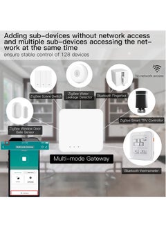 رش بوابة المحور الذكي: بوابة اتصالات متعددة البروتوكولات WI-FI & Zigbee & Bluetooth Mesh، التحكم عن بعد في التطبيق، التحكم الصوتي، جسر المنزل الذكي المتوافق مع Alexa/Google Home  - Image 4