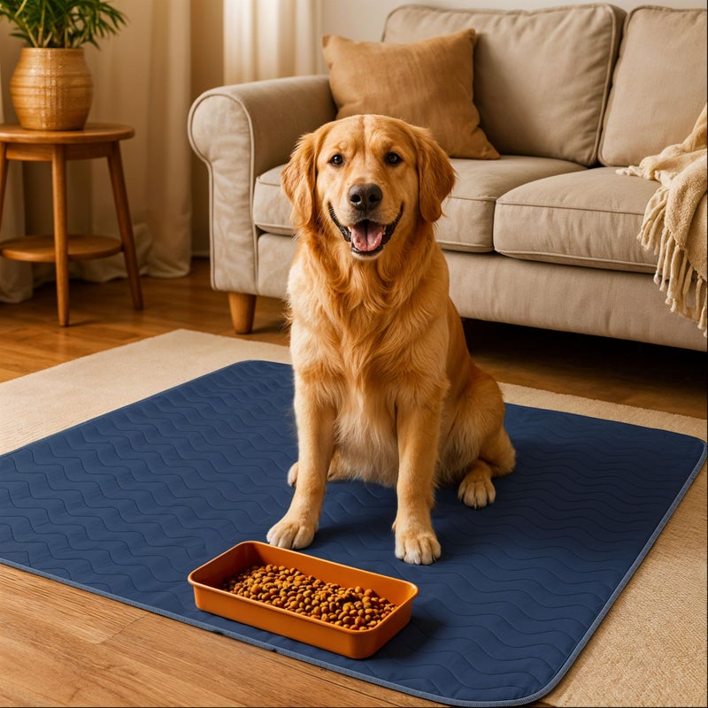 Utopia Bedding Washable Pee Pads for Dogs 34" x 36" (Pack of 4), Waterproof Incontinence Bed Pads for Adults, Elderly and Kids, Heavy Absorbency Pet Training Pads for Sofa and Couch (Navy, Green) - Image 5