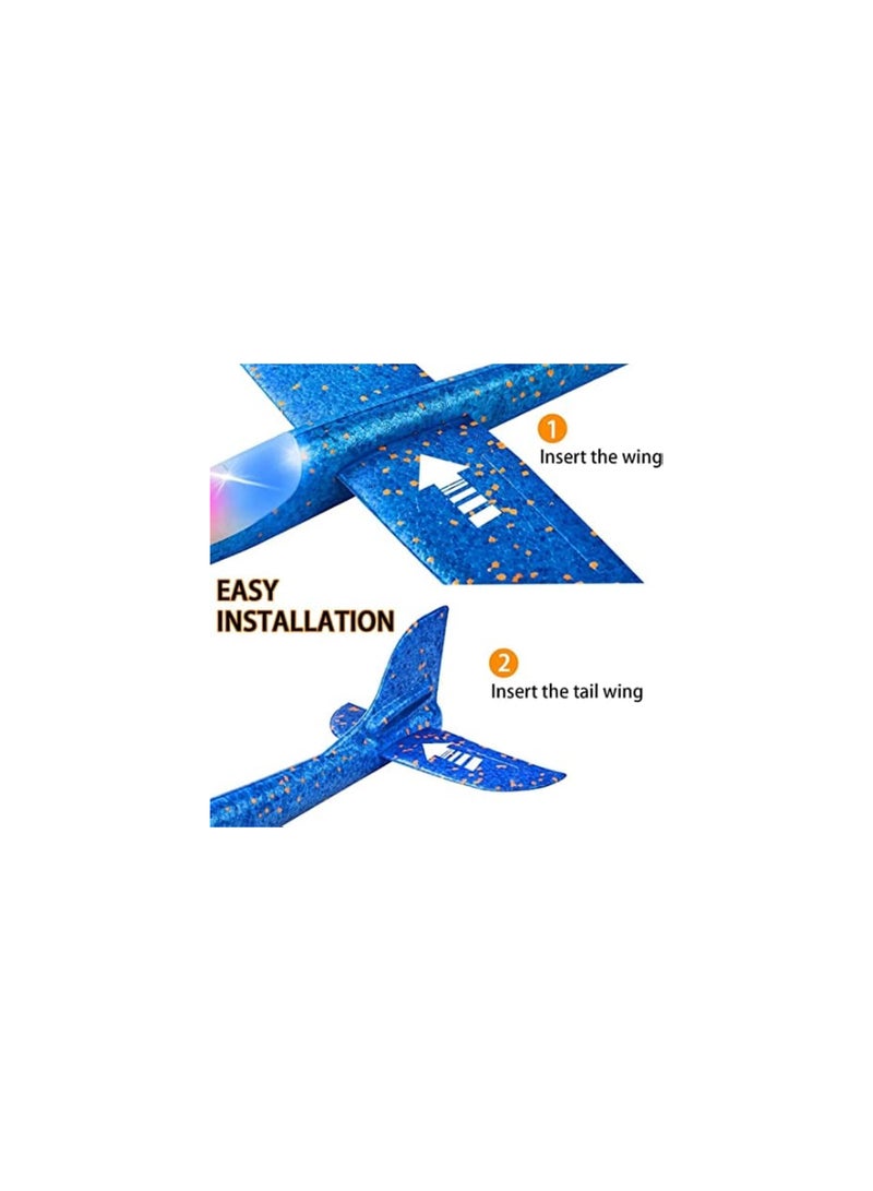 DeloPik 19INCH Airplanes, Manual Throwing Outdoor Sports Toys for Challenging(6pcs) - Image 3