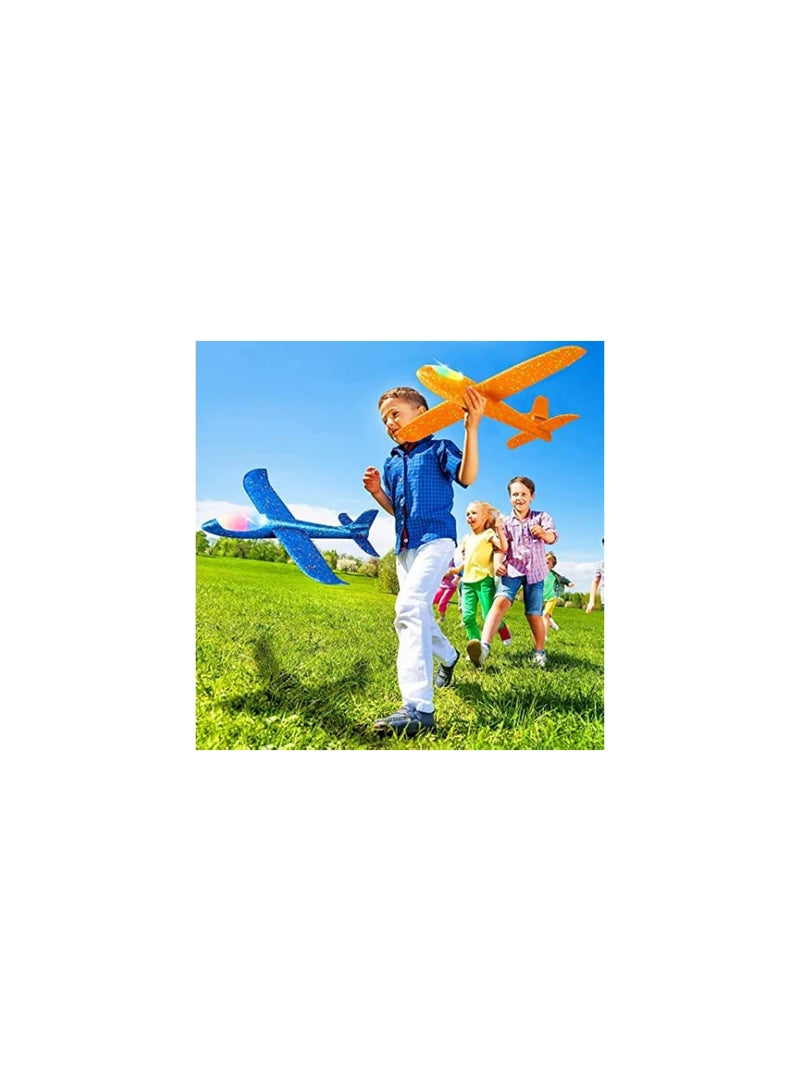 DeloPik 19INCH Airplanes, Manual Throwing Outdoor Sports Toys for Challenging(6pcs) - Image 2