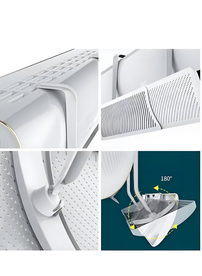 BIG MAX Adjustable AC air Deflector 56-90cm, Suitable for Split air conditioners, Anti-Blast/Anti-Direct Blowing Baffle Windshield for Home Mini-Split, - Image 4