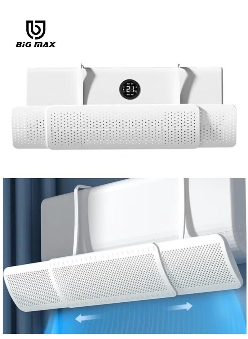 BIG MAX Adjustable AC air Deflector 56-90cm, Suitable for Split air conditioners, Anti-Blast/Anti-Direct Blowing Baffle Windshield for Home Mini-Split, - Image 1
