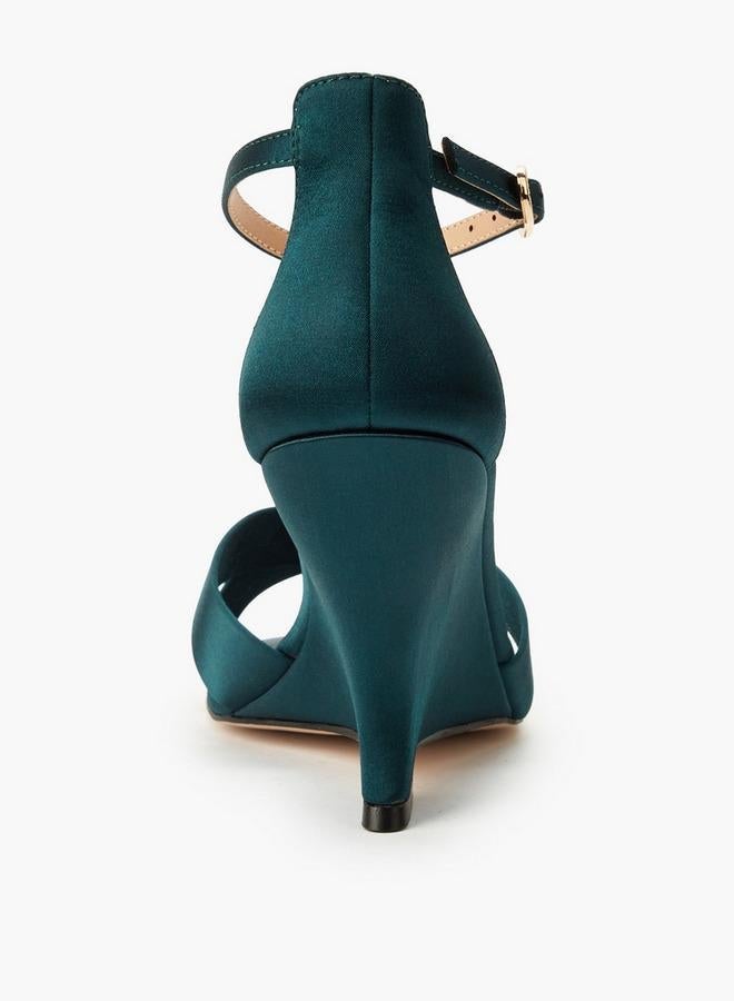 ELLE Women Cross Strap Wedge Heel Sandals - Image 5