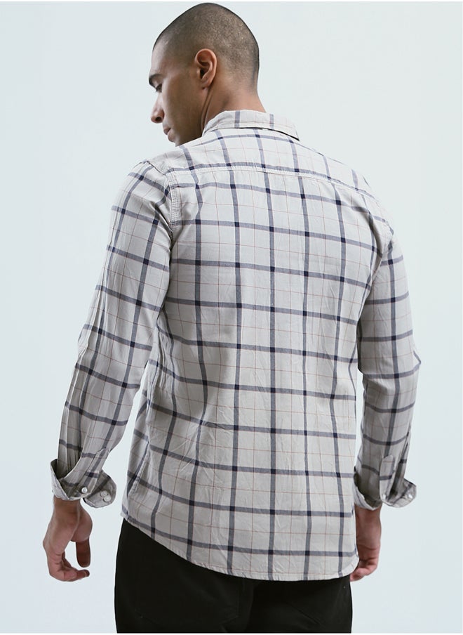 RAVIN Plaids Dark Mintgreen & Black Buttoned Summer Shirt  - Image 3
