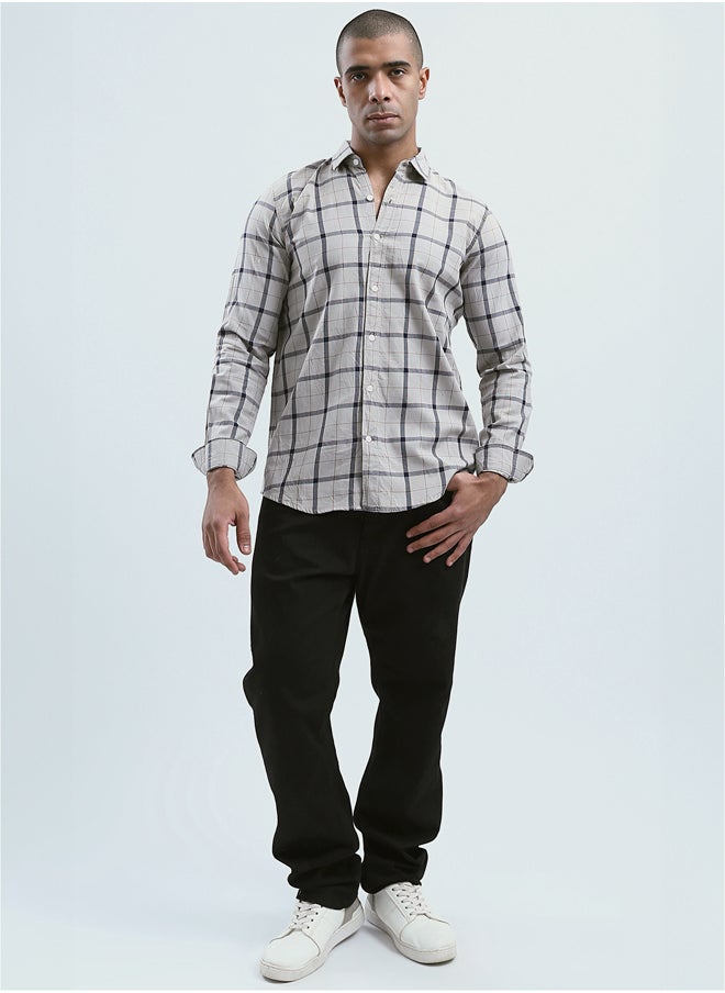 RAVIN Plaids Dark Mintgreen & Black Buttoned Summer Shirt  - Image 5