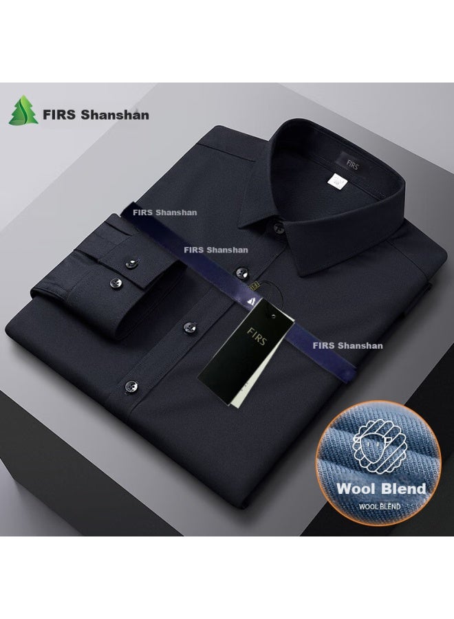 FIRS Shanshan Men's Non-iron Wrinkle-resistant Modal Long Sleeve Shirt 19301 39 - Image 2