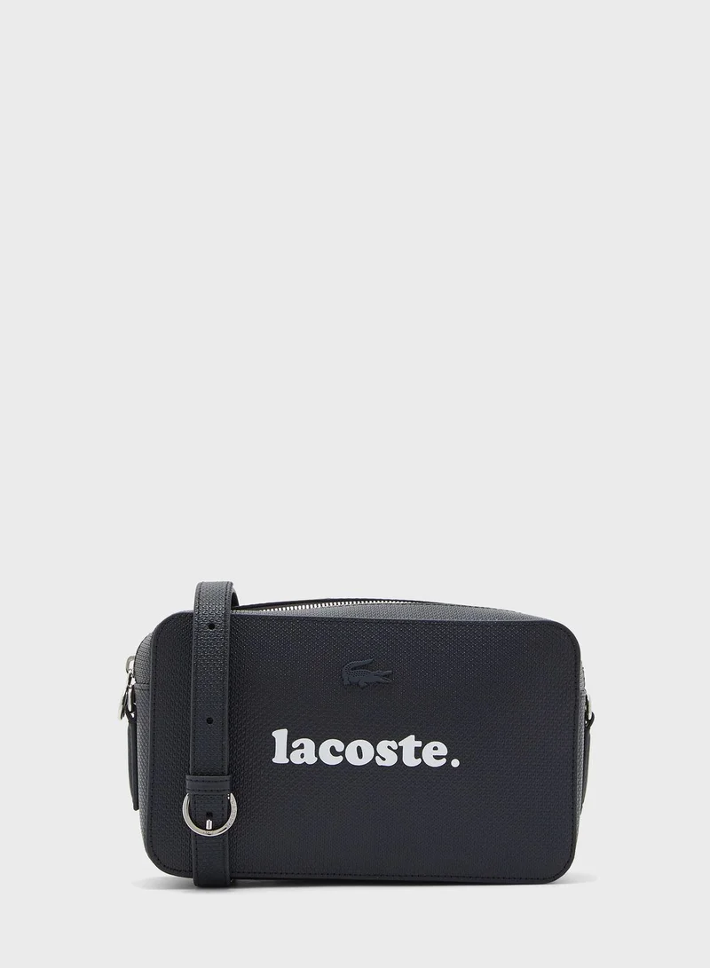 LACOSTE Premium Strap Link Detail Crossbody