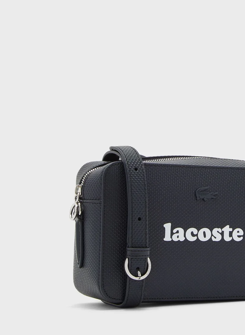 LACOSTE Premium Strap Link Detail Crossbody