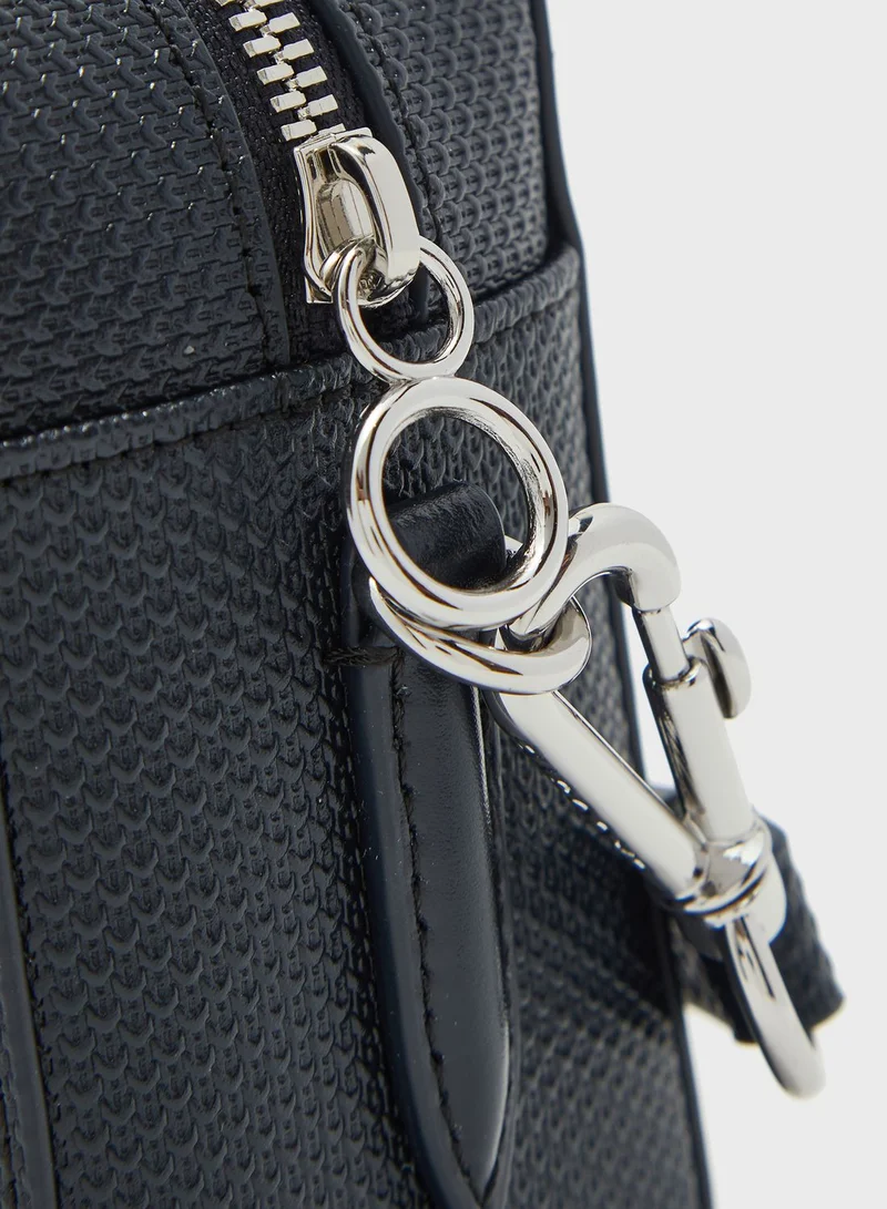 LACOSTE Premium Strap Link Detail Crossbody