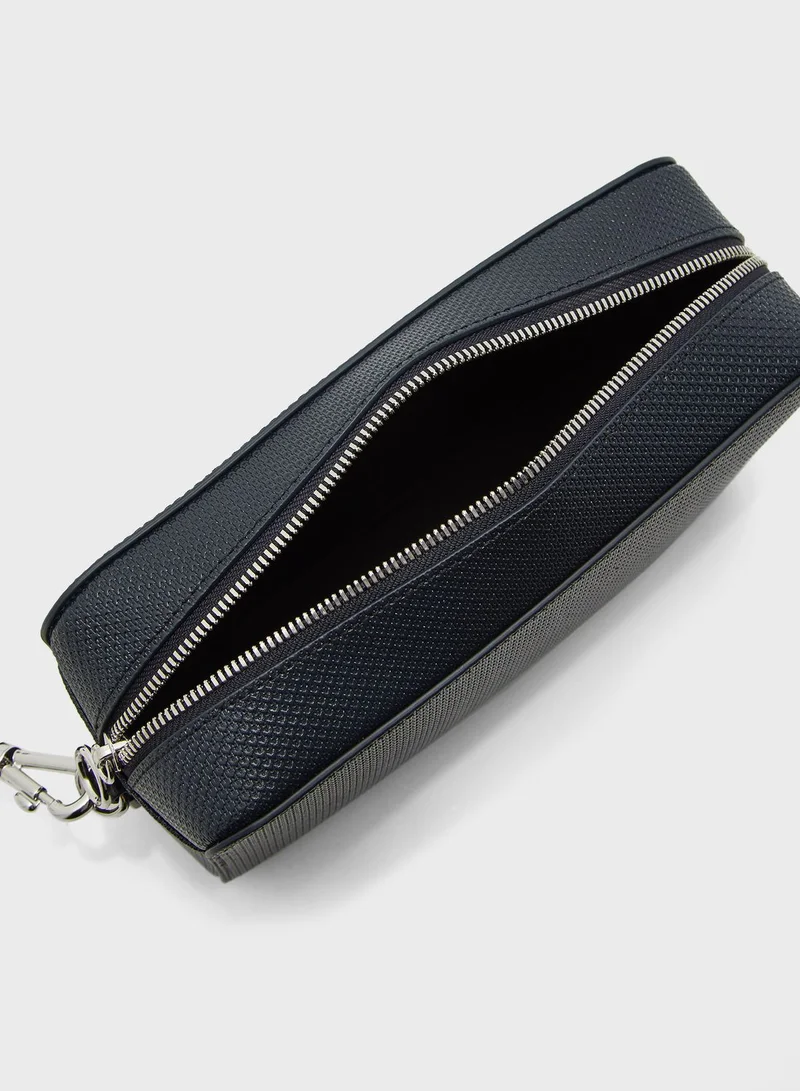 LACOSTE Premium Strap Link Detail Crossbody