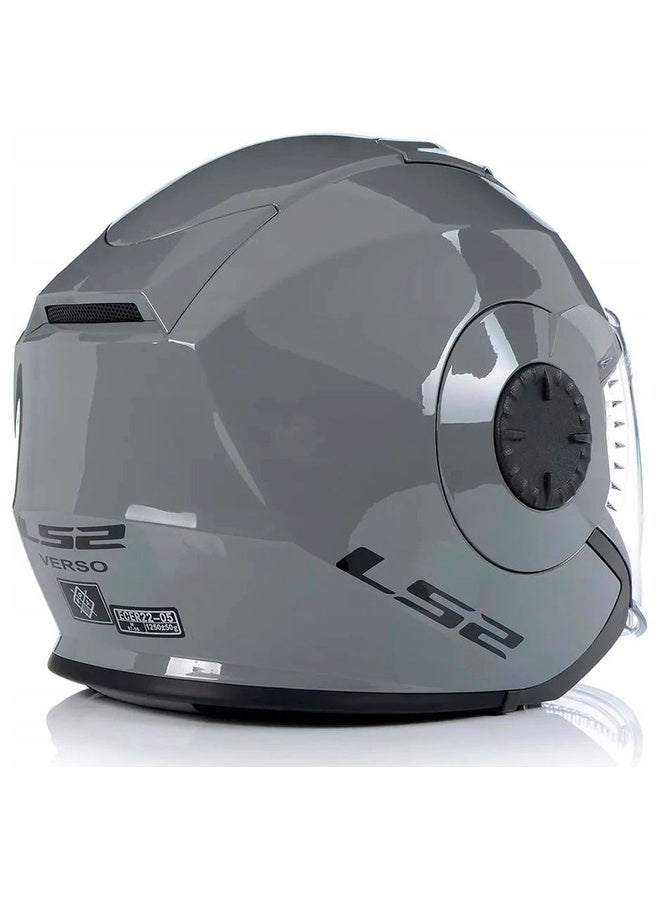 LS2 VERSO II Open Face Jet Helmet Nardo Gray Size L | Urban Scooter Open Face Helmet - Image 2