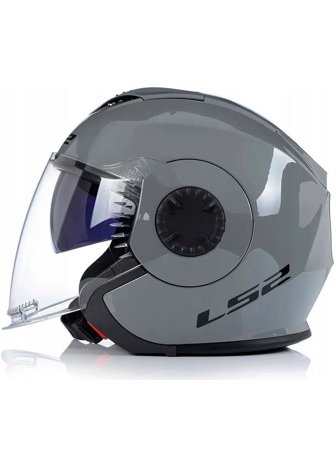 LS2 VERSO II Open Face Jet Helmet Nardo Gray Size L | Urban Scooter Open Face Helmet - Image 1