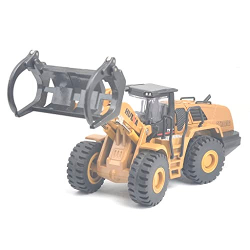 Ailejia 150 Scale Diecast Wood Grab Construction Vehicle Toys Timber Grab Truck Heavy WoodenBuilding Articulated Alloy Construction Vehicle Model Engineering Car Toy boy Gift Wood Grab - Image 1