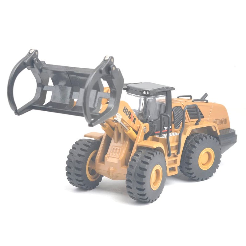 Ailejia 150 Scale Diecast Wood Grab Construction Vehicle Toys Timber Grab Truck Heavy WoodenBuilding Articulated Alloy Construction Vehicle Model Engineering Car Toy boy Gift Wood Grab - Image 3