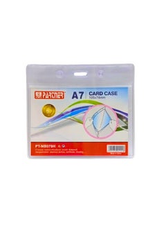 PARTNER ID Card Holders Waterproof Clear Plastic  Perfect for Credit Cards, ID Swipe Cards, Key Cards, and Driver's License  PVC Material (Pack of 10)  - Image 1